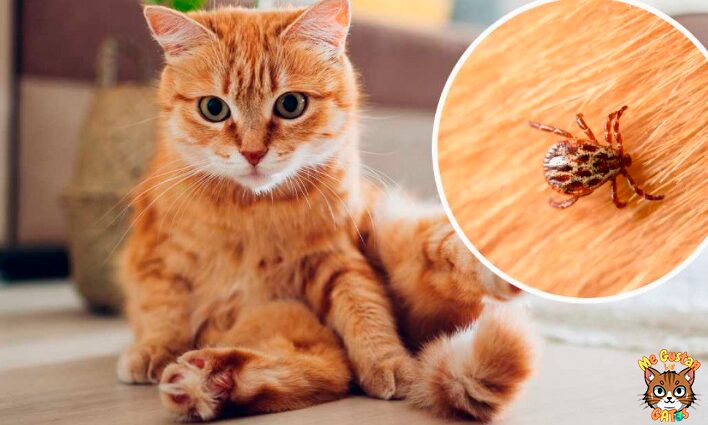 como quitar una garrapata a un gato